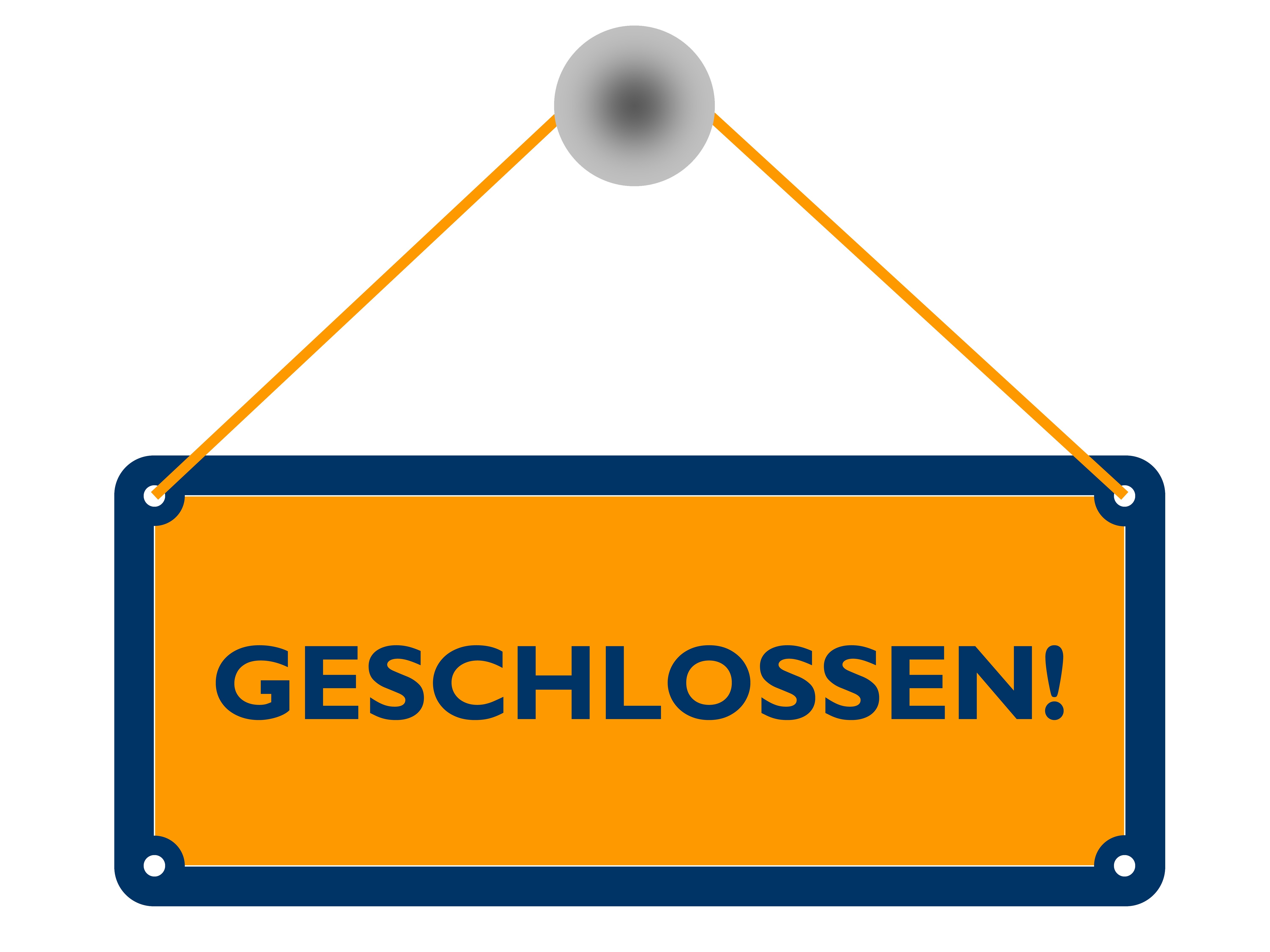 geschlossen geschlossen
